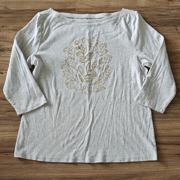 EUC Embroidered Fall Shirt - Picture 1 of 6